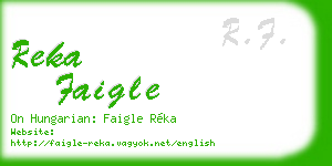 reka faigle business card